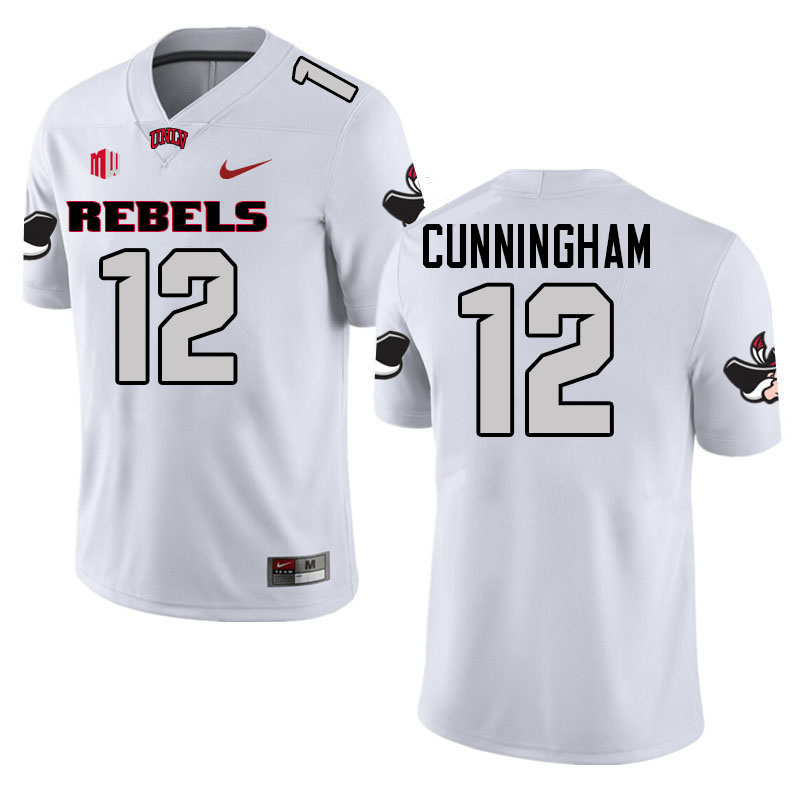 #12 Randall Cunningham UNLV Rebels College Football Jerseys-Retro White